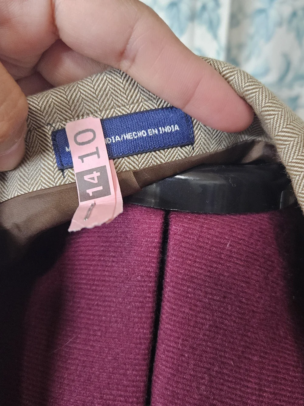 Stafford Taupe Pinstripe Sport Coat
